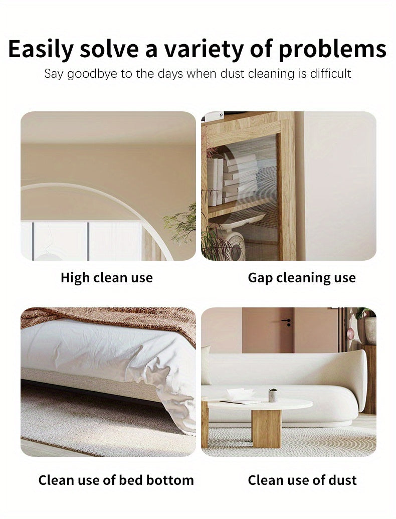 Chenille Telescopic Duster with Extendable Pole and Detachable Washable Head for Furniture, Ceiling Fans, Windows, Office and Car Interior Dusting