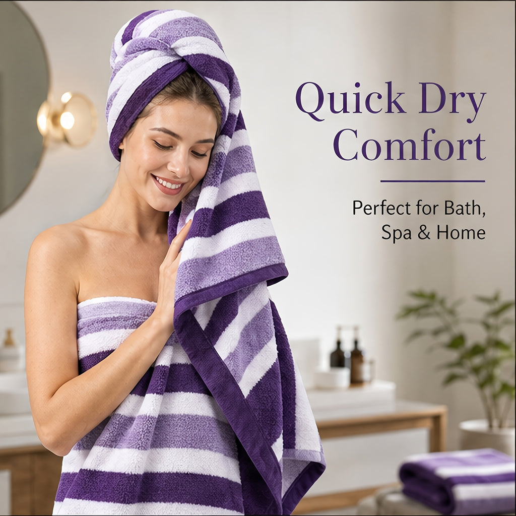 Bath Towel Set with Soft Coral Texture and Listed 30-Piece Quantity, Bright Red, Burgundy, Coffee Color or Purple Choices for Bathroom and Guest Room Routines