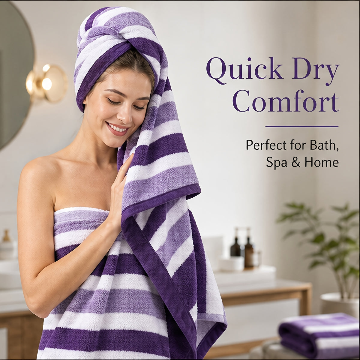 Bath Towel Set with Soft Coral Texture and Listed 30-Piece Quantity, Bright Red, Burgundy, Coffee Color or Purple Choices for Bathroom and Guest Room Routines