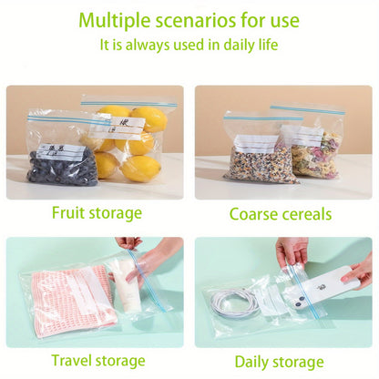 Reusable Storage Bags 85-Pack in Three Sizes with Double-Layer Seal Design, Resealable Pouches for Organizing Compatible Dry Goods and Small Travel Items