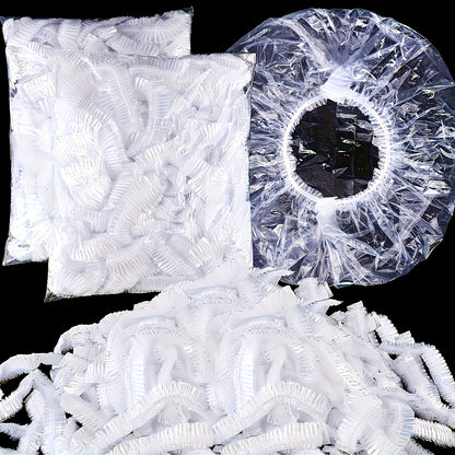 100-Piece Plastic Food Covers for Compatible Bowls, Plates, Fruits and Vegetables, Kitchen Covering Supplies for Everyday Meal Preparation, Picnics and Barbecues
