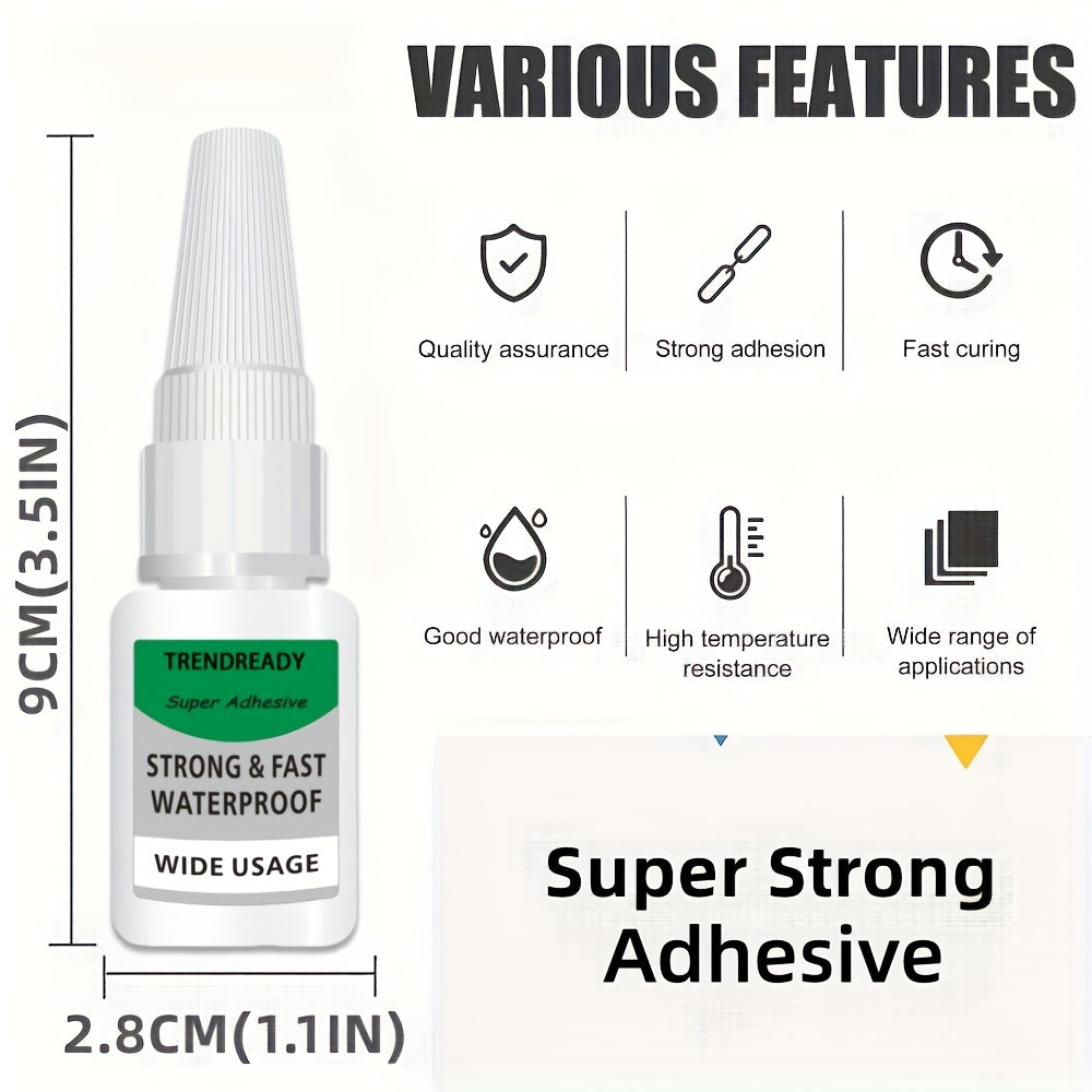Craft Glue Multipack in Four or Eight-Piece Options for Compatible Ceramic, Wood, Plastic, Leather, PVC and Rhinestone Decoration or DIY Repair Projects