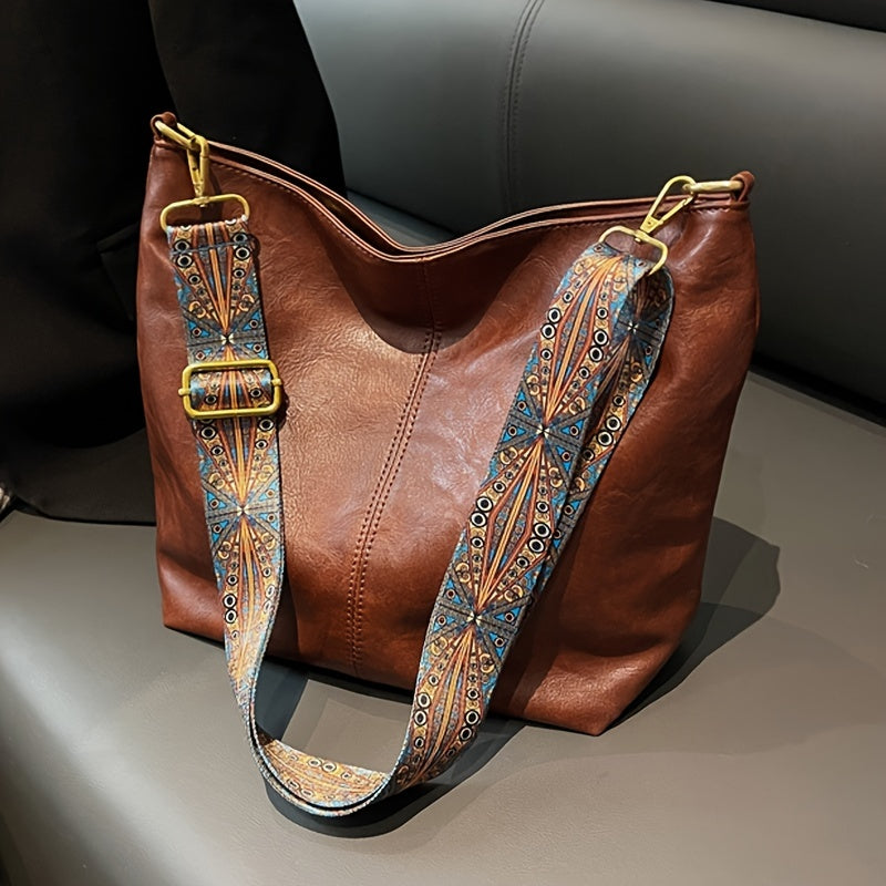 Women's Messenger Bag with Wide Strap, Green Black or Brown-1 Casual Fashion Carry Options with Tote-Style Reference for Everyday Errands and Outfit Pairing