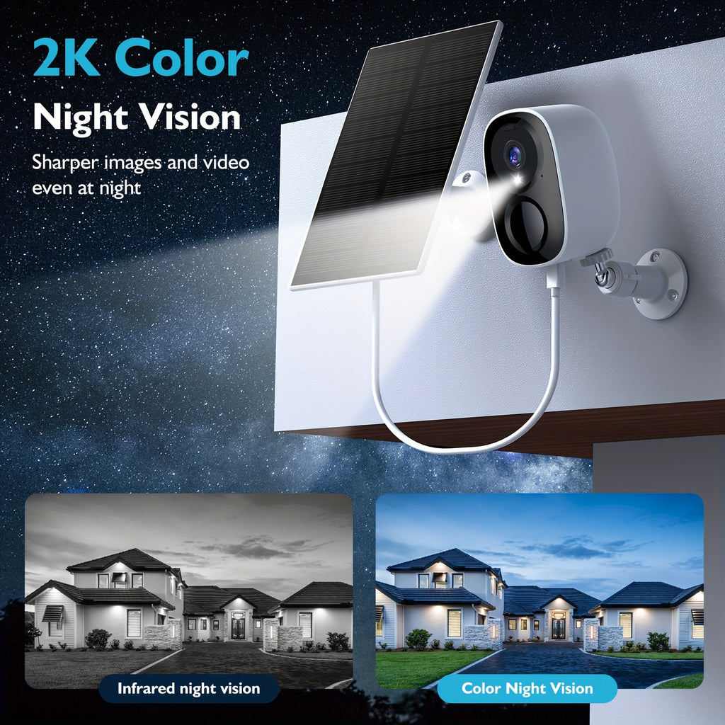 BW4 Battery Security Camera with Listed 2K Video, 2.4GHz WiFi, PIR Alerts and Two-Way Audio, O-KAM Pro App and Cloud or Memory Card Storage Options for Home