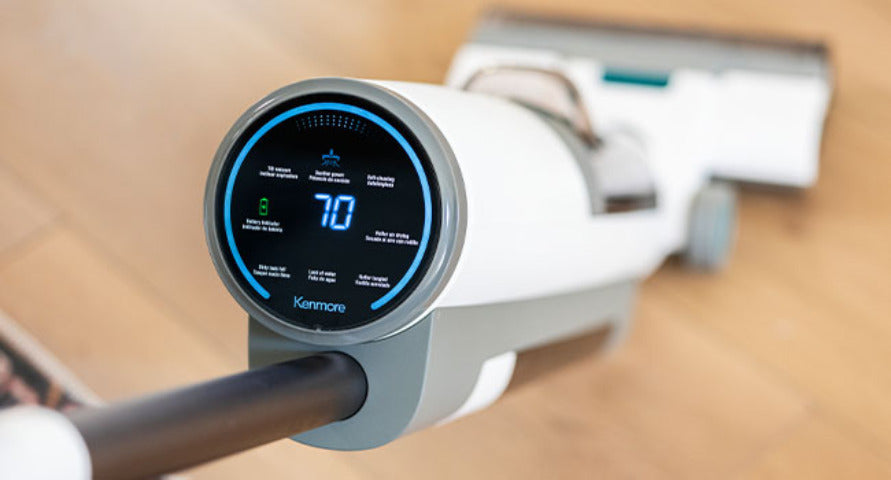 Kenmore AquaLite 3-in-1 Cordless Wet Vac, Hard Floor Vacuum and Mop Combo with 8kPa Suction, Automatic Air-Drying Self-Cleaning Mop and 35-Min Runtime, Lightweight Floor Washer for Tile, Hardwood and Everyday Messes, White