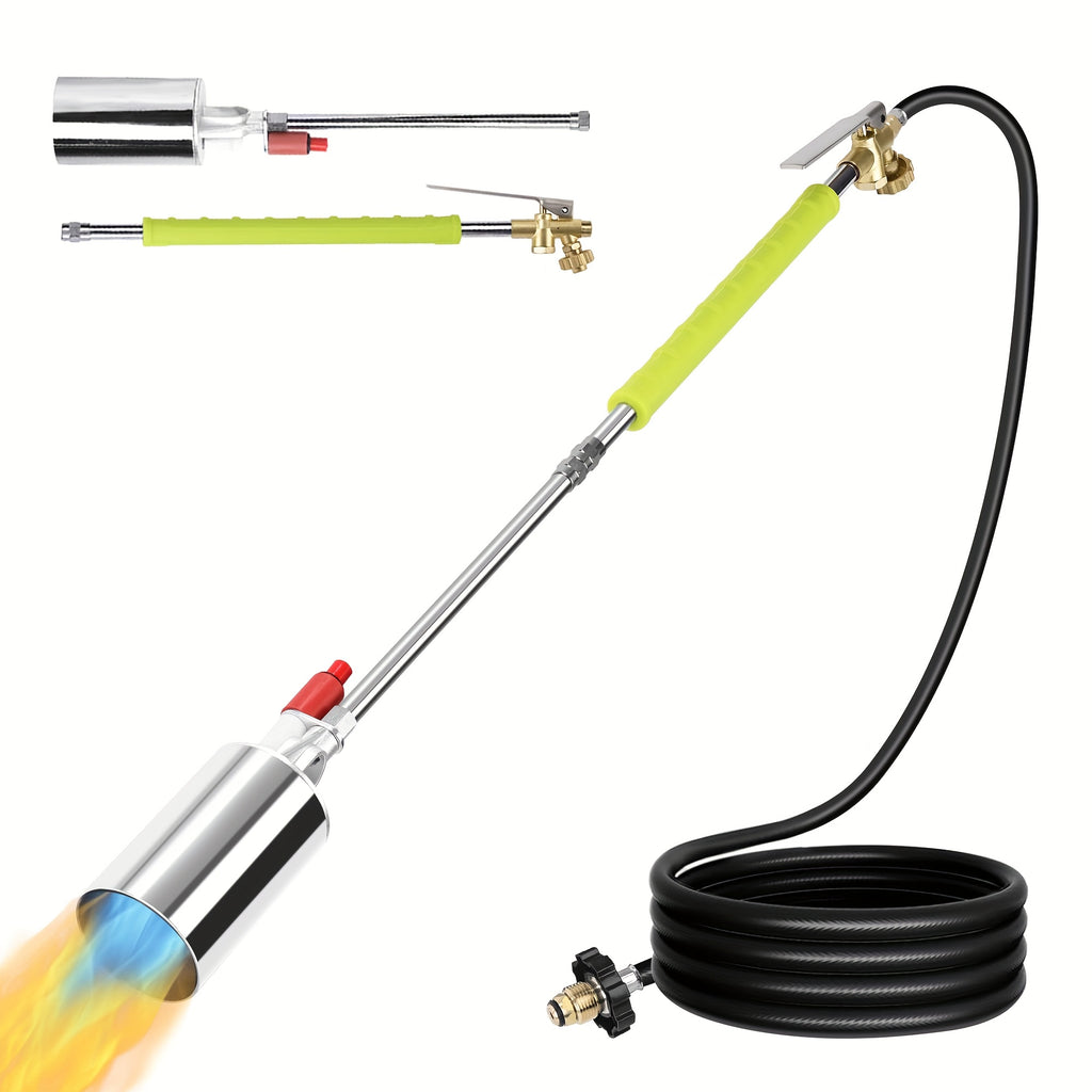 Propane Weed Torch Kit with Tank-Connected Outdoor Burner Model Options, BF-1711, Koman-Q0001 and HD Series for Experienced Adult Yard Maintenance