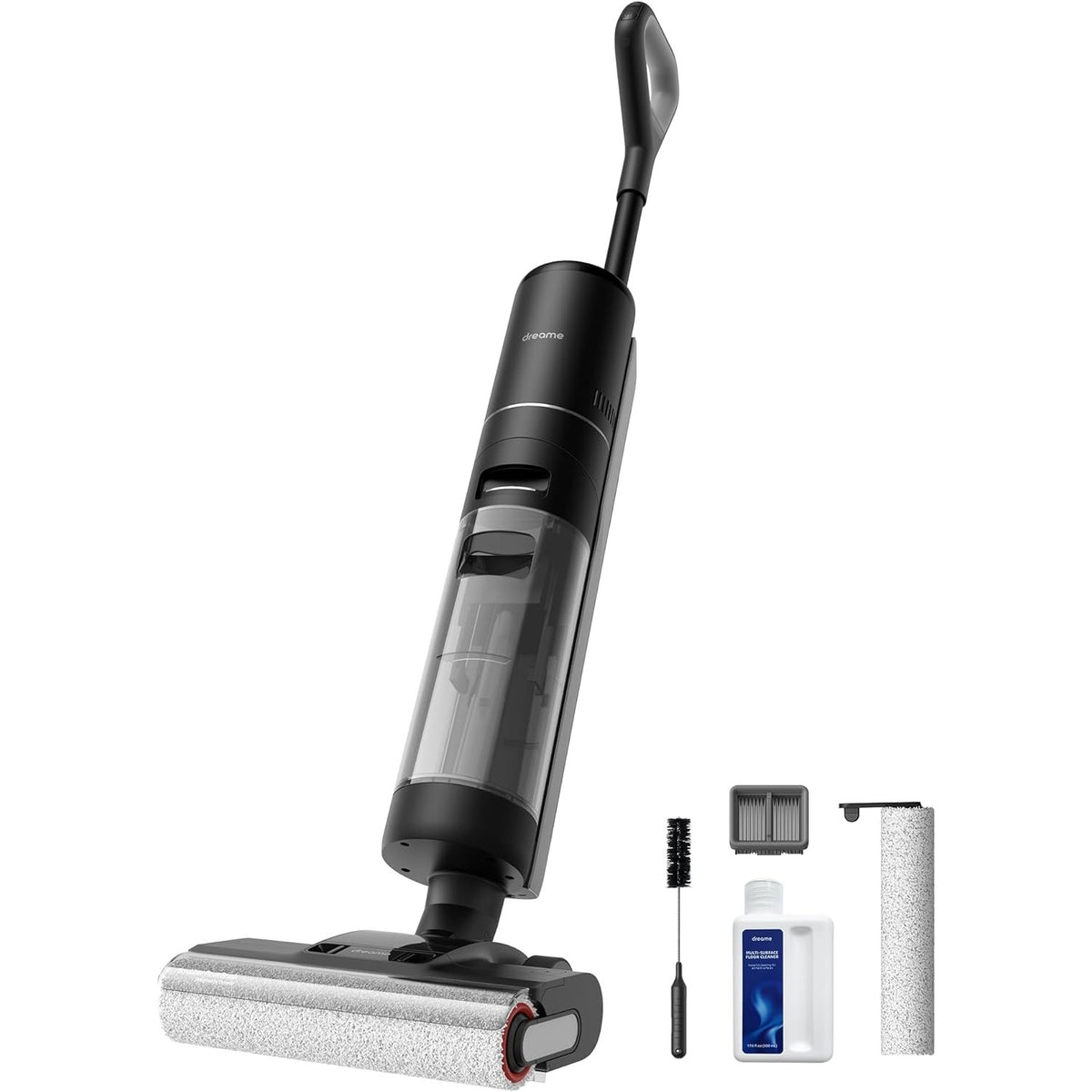 Dreame H12 Pro Wet Dry Vacuum Cleaner, Hard Floor Vacuum and Mop Combo with Smart Mess Detection and Anti-Tangle Brush, 35-Min Runtime and Hot Air Self-Cleaning, Refurbished, with 30.43oz Water Tank