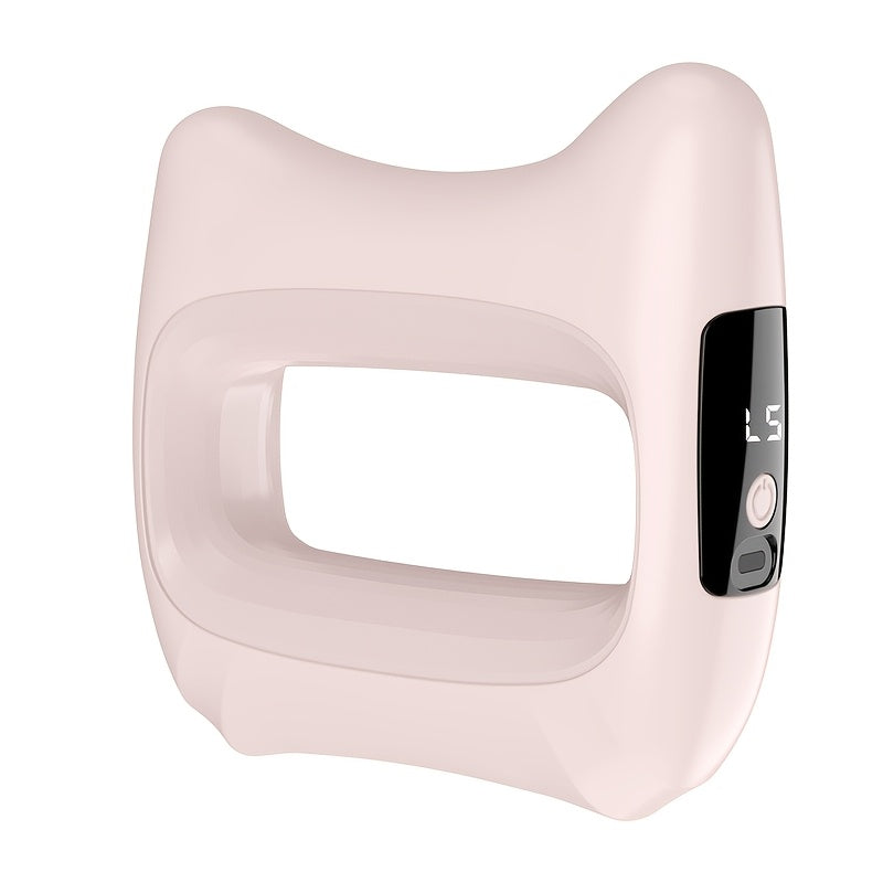 Massage Ring with Belt in Yellow and White, Pink or Light Purple, Multifunctional Body Massage Tool for Instruction-Guided Waist and Back Self-Care