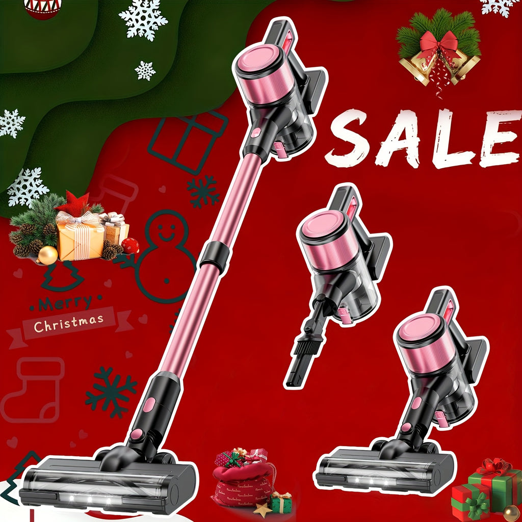 8-in-1 Cordless Vacuum Cleaner for Home, Lightweight Wireless Household Vacuum for Hardwood Floors, Carpets and Pet Hair in Four Color Options