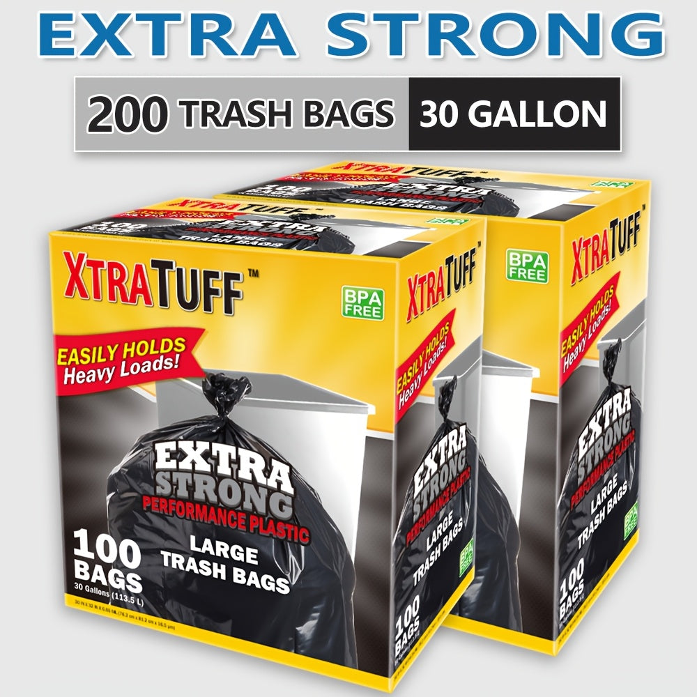 Boxed Disposable Garbage Bag 2 Boxes of 140pcs Puncture Tear Resistant Trash Bags, 39 Gallon Capacity, Large 33 X 39 Inch Multipurpose Cleaning Supplies for Industrial, Garden, Home, And Commercial Use - Durable, Leak-Proof, And Easy to Use