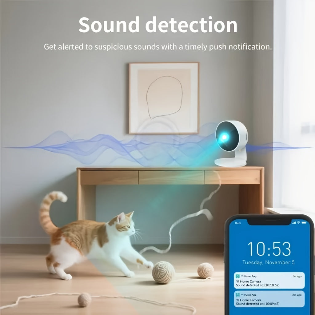 Two-Piece WiFi Home Security Camera System with Listed AI Human and Animal Detection, Two-Way Speaker, Voice Intercom and High-Definition Viewing Features