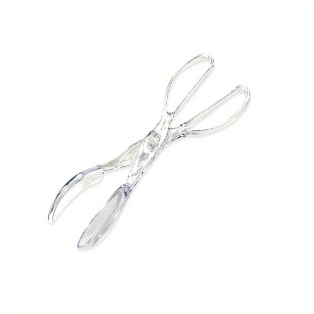 1 Pair of Transparent Plastic Salad Scissors - Reusable, Food-safe, Suitable for Kitchen, Barbecue, Outdoor Cooking, Buffets, and Party Catering - Durable and Hygienic Design Ensures Food-safe Handling from Salad to Serving, Kitchen Gadget