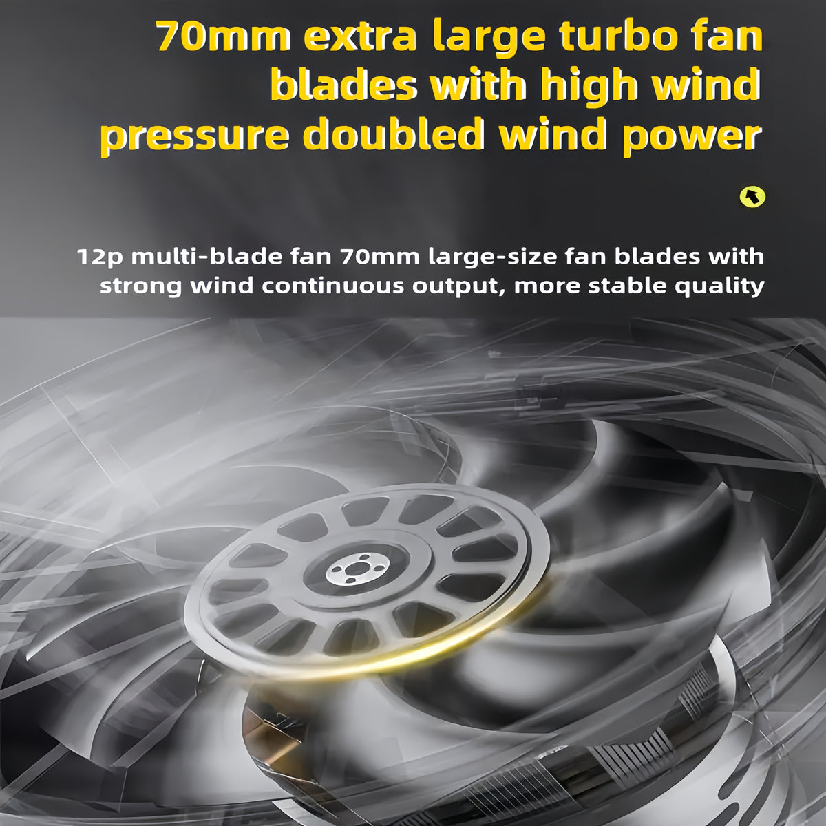 Mini Cordless Air Blower UEEKEE with Listed 30000RPM, Black One-2Ah-Battery Charger Kit or Yellow Two-2Ah-Battery Storage Bag Kit for Leaf and Dust Cleanup
