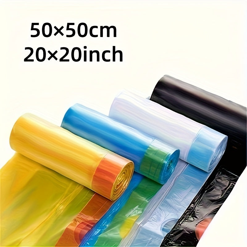 Drawstring Trash Bag Rolls with Listed 4-Gallon Capacity, 40, 100 or 200 Bags in Two, Five or Ten Rolls for Kitchen, Bedroom and Household Wastebaskets