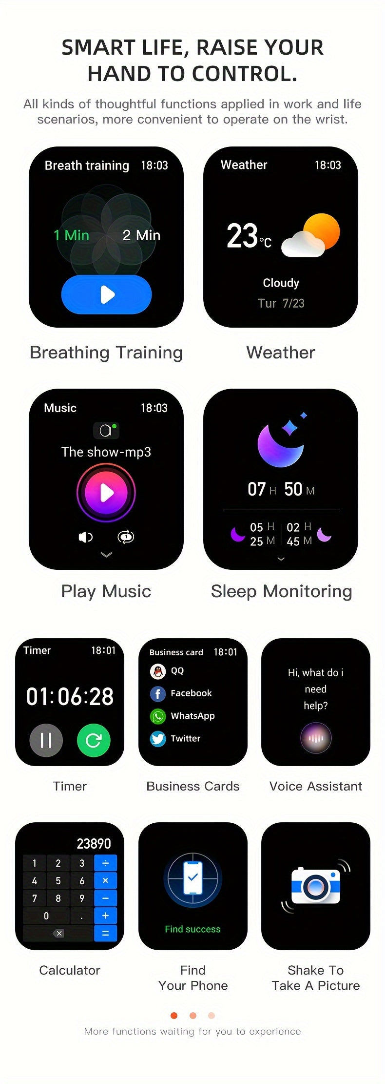 Calling Smartwatch with LED Flashlight, Listed 2.02-Inch TFT Screen, 100+ Sports Modes and Sleep Tracking in For iOS & Android Model for Everyday Activity