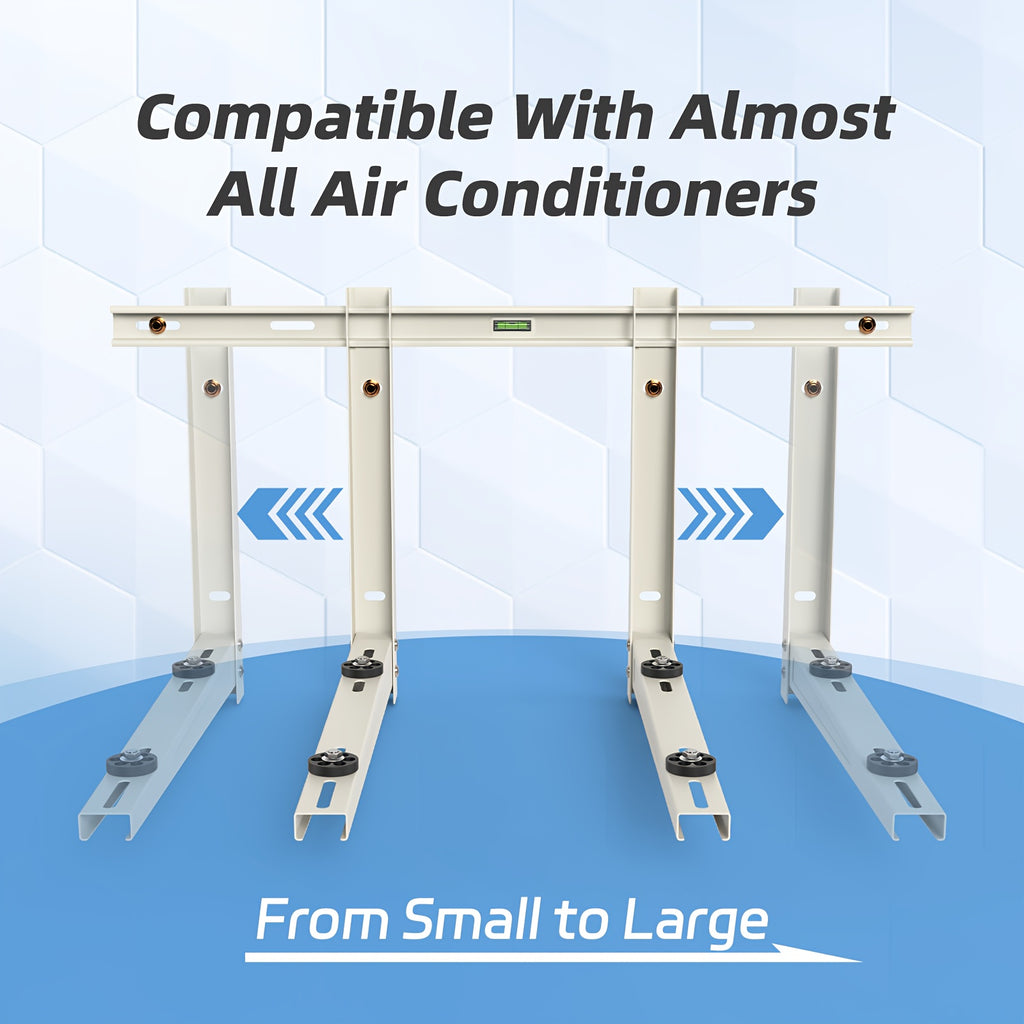 Ductless AC Wall Mount Support Bracket with Listed 9000–36000 BTU Compatibility Wording for Outdoor Mini Split and Heat Pump Installation Planning, Verify Fit and Load