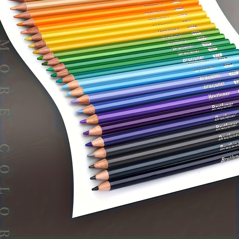 Oil Colored Pencil Set, 48-Piece Option with Listed Soft Cores, Numbered Drawing Pencils and Tin Box for Adult Coloring, Sketching, Shading and Blending Practice