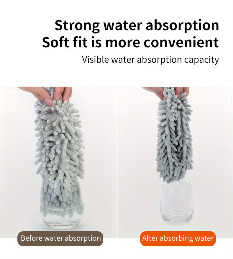 Chenille Telescopic Duster with Extendable Pole and Detachable Washable Head for Furniture, Ceiling Fans, Windows, Office and Car Interior Dusting