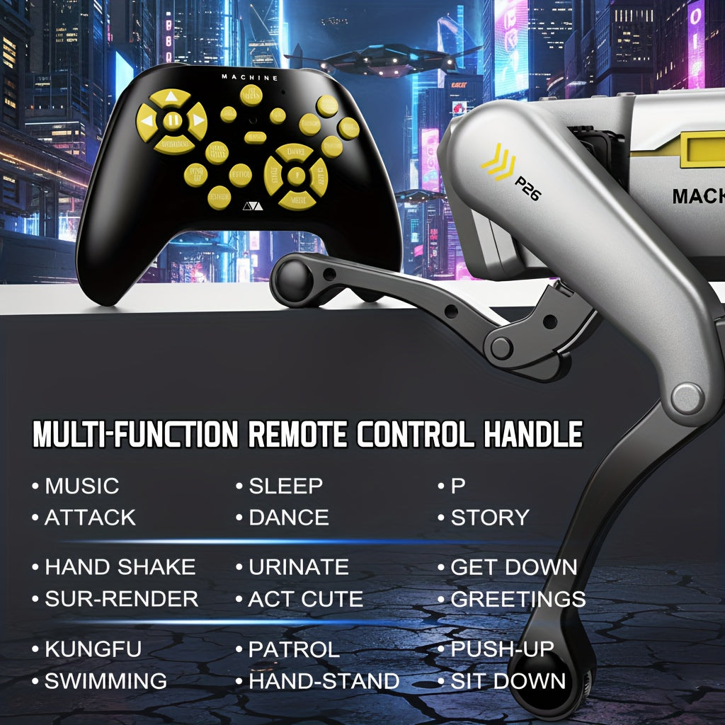 Remote Control Robot Dog Smart Toy-DOG with Listed 2.4GHz Control, Dance and Story Functions plus App Action Programming and Voice-Control Wording for Interactive Play