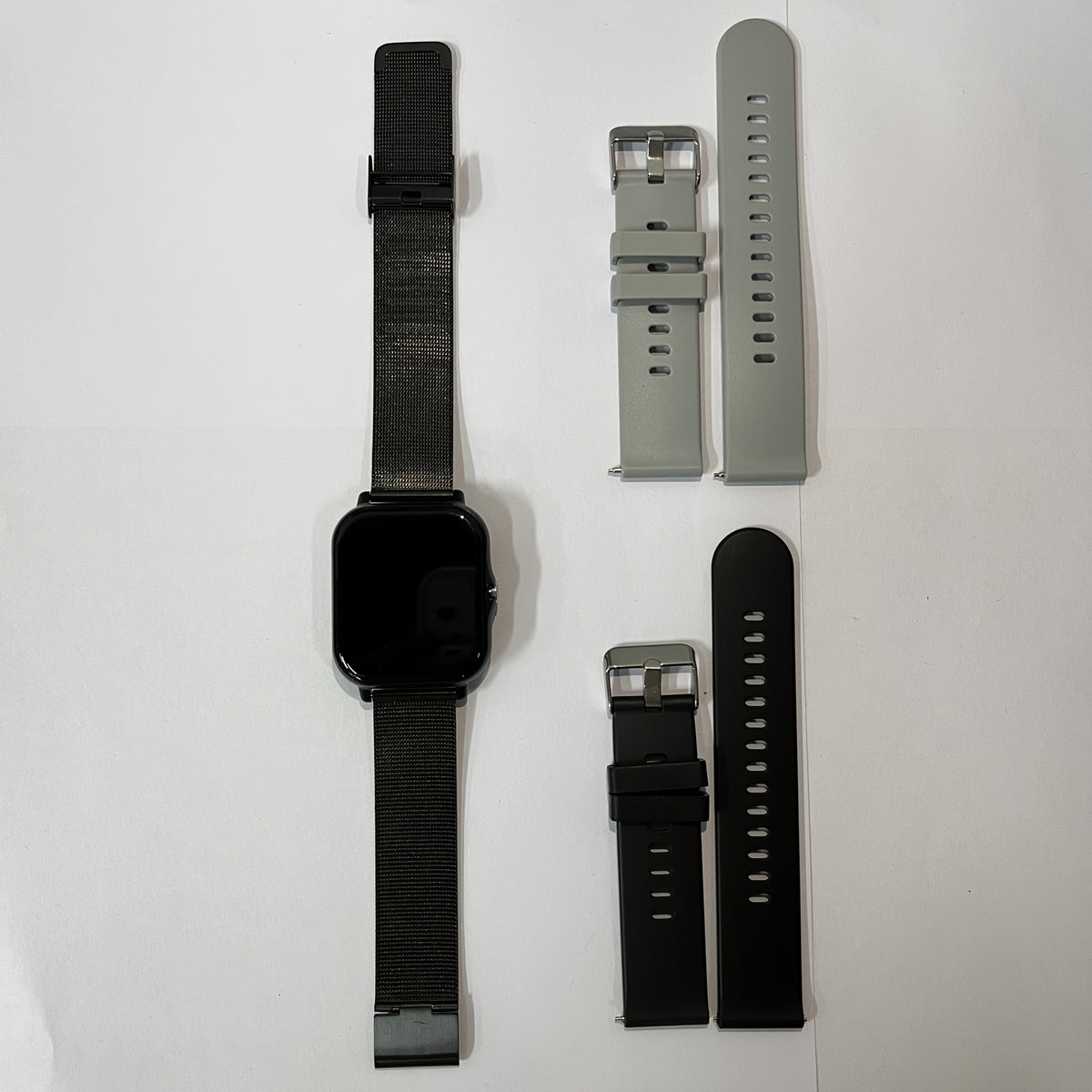 TFT Touchscreen Calling Smartwatch with Listed 1.83-Inch Display, 180mAh Battery, TPU and Steel Straps, Camera and Music Functions in Four Color Options