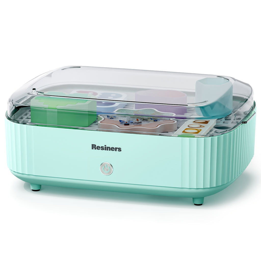 Resin Curing Machine in Mint Green with Tray Reference, Craft Curing Station for Compatible Resin Casting Projects and Adult Home Art Workshop Use