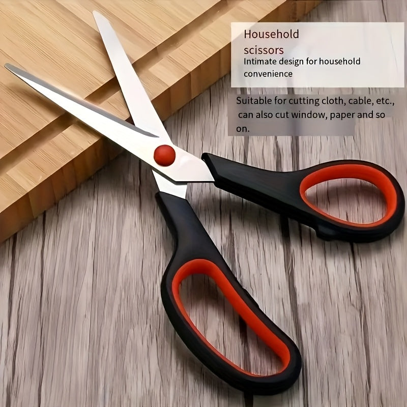 Multipurpose Stainless Steel Scissors with Comfort Grip Reference, Single Cutting Tool for Compatible Stationery, Fabric and Everyday Household Tasks