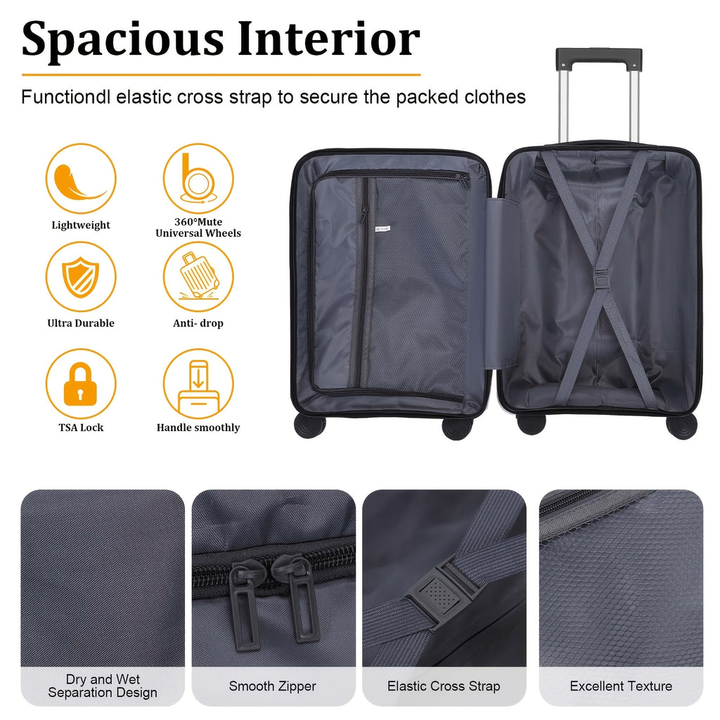 Two-Piece Travel Luggage with Hardside Spinner Suitcase References, Eight Variant Choices and Selected 20-Inch Case Plus Backpack Options for Trip Packing