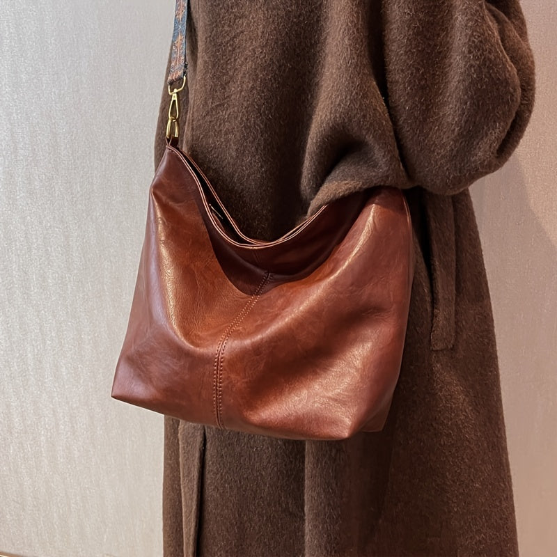 Women's Messenger Bag with Wide Strap, Green Black or Brown-1 Casual Fashion Carry Options with Tote-Style Reference for Everyday Errands and Outfit Pairing