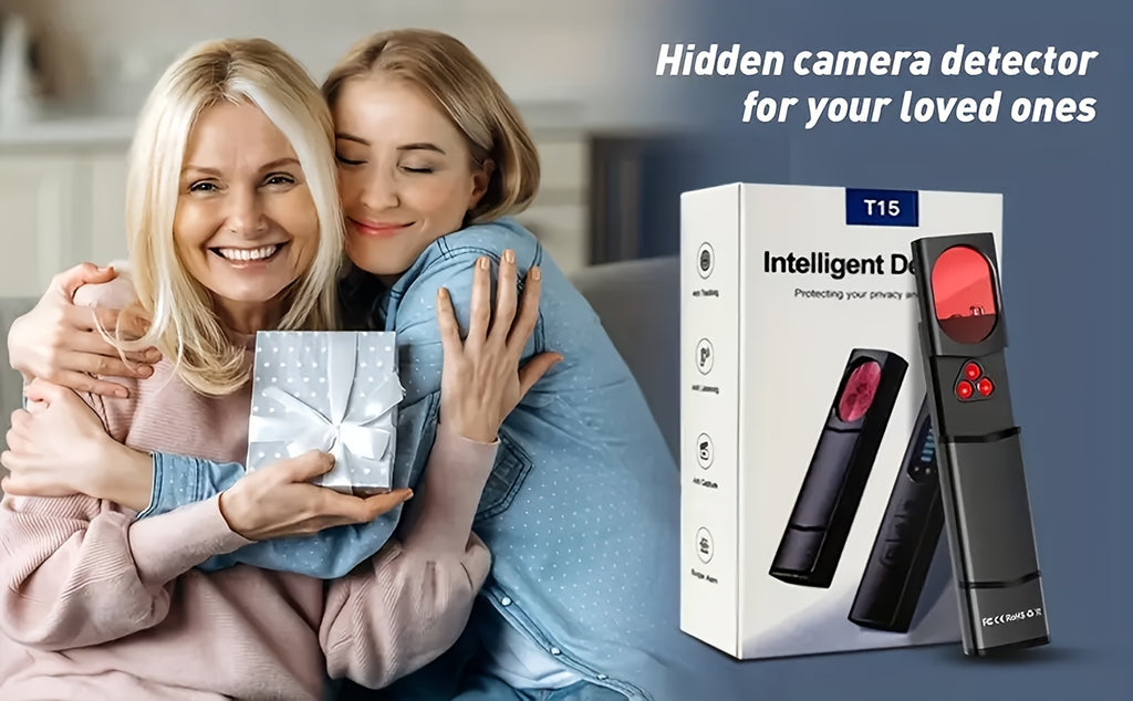 Hidden Camera Detector and RF Signal Scanner, Portable Rechargeable Anti-Spy Bug Finder for Hotel Travel, Home, Office and Car Checks