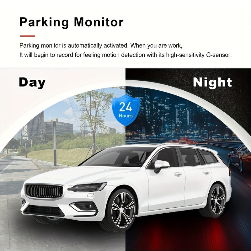 Dual or Triple Lens Dash Cam, Black Vehicle Camera with Listed 1080P Front and 720P Rear Recording, Loop Recording and G-Sensor References, Select 32G and Wi-Fi Options
