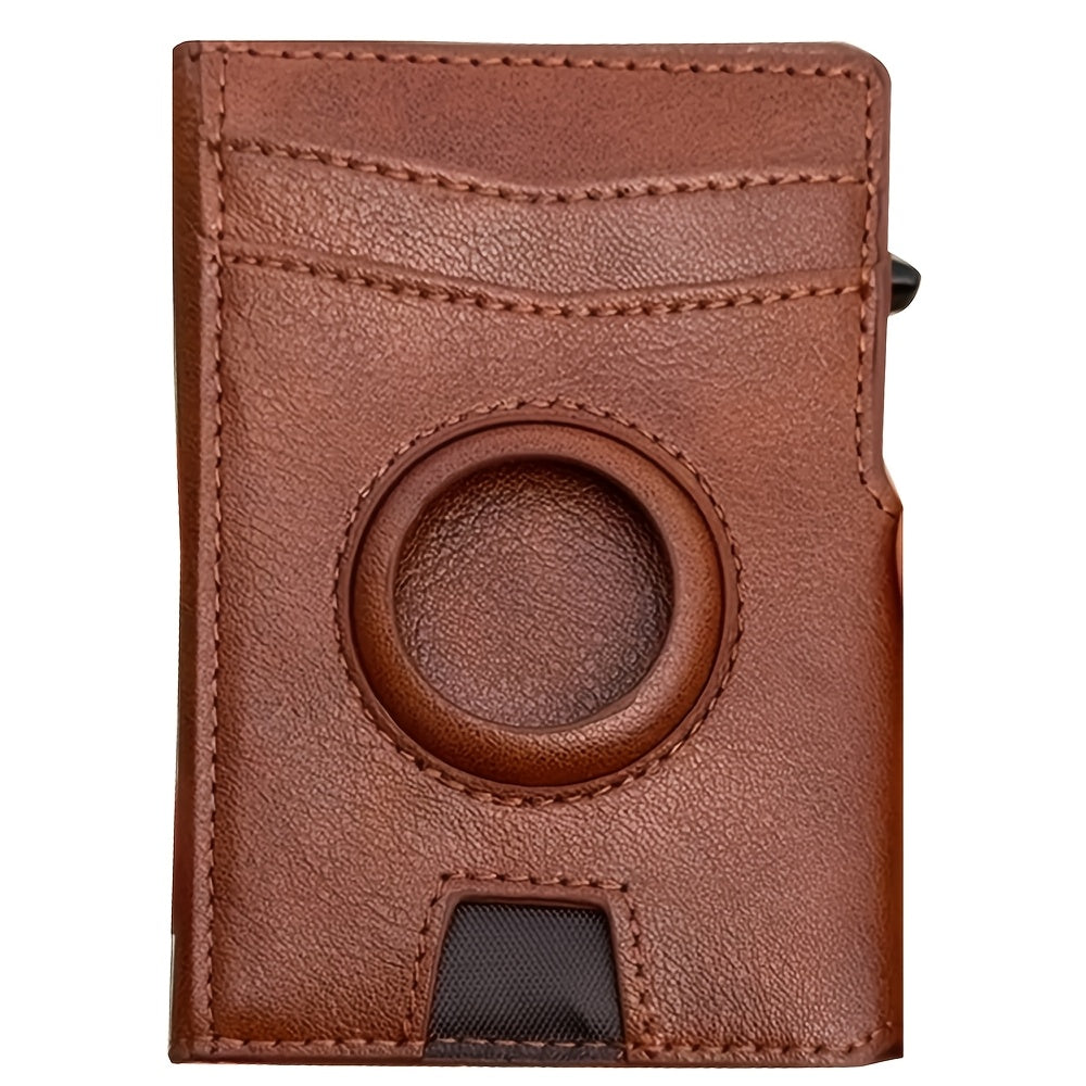 Slim Leather Bifold Wallet for Men with ID Window, Credit Card Slots and Bill Compartment, Minimalist Daily Carry in Brown, Carbon Black, Black or Coffee