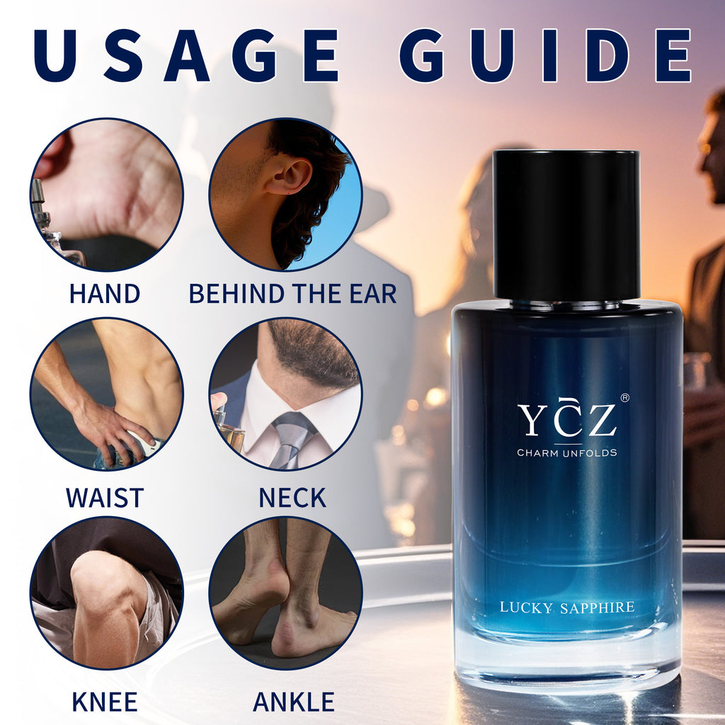 Men's Chypre Eau de Toilette with Listed Woody, Orange Blossom, Leather and Mahogany Notes, Random Single-Bottle and Model Options Plus Two-Piece Perfume Set