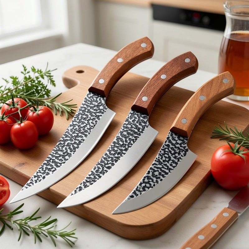 Hammered Boning Knife for Home Cooking, Forged Kitchen Cutlery with Listed 6-Inch Option for Meat Preparation and Practical Cook Gift Ideas