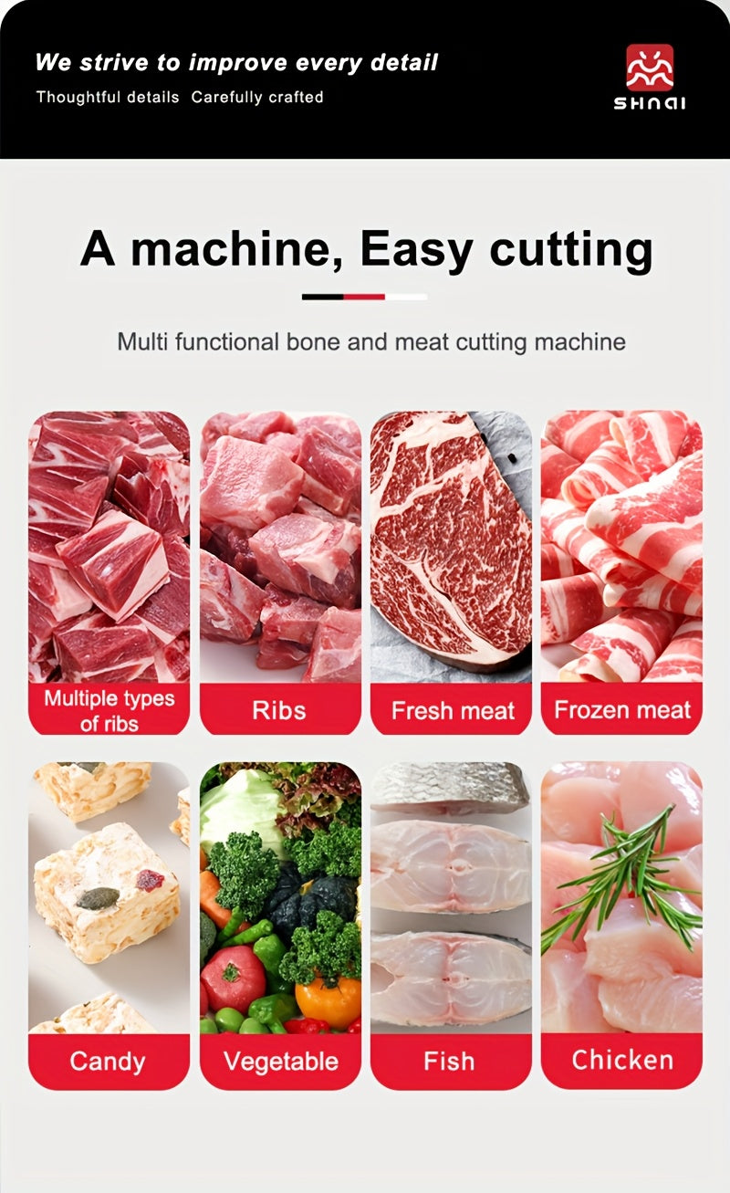 Manual Meat Slicer with Listed Stainless Steel Construction, Hand-Operated Kitchen Food Cutter in 1pc or Slicer Options for Instruction-Approved Ingredient Prep