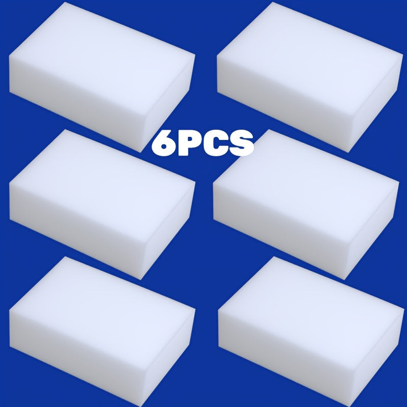 Melamine Sponge Eraser Pads in 2, 6 or 12 Piece Packs, Household Foam Scrubbers for Compatible Kitchen Sinks, Bathroom Fixtures, Floors and Walls