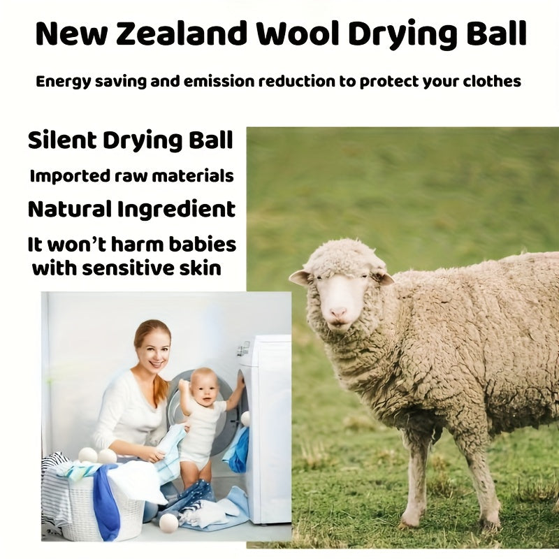 Wool Dryer Balls 9-Pack with Listed 5cm Size, Reusable Laundry Drying Accessories for Compatible Clothes Dryer Loads and Everyday Household Fabric Care