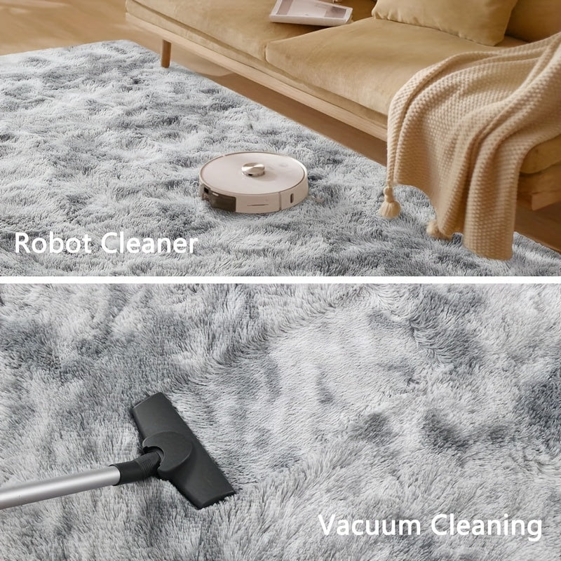 Fluffy Shag Area Rug for Bedroom and Living Room, Soft Fuzzy Floor Decor in 5x8, 6x9 or 8x10 Foot Sizes with Seven Color Options for Cozy Home Styling