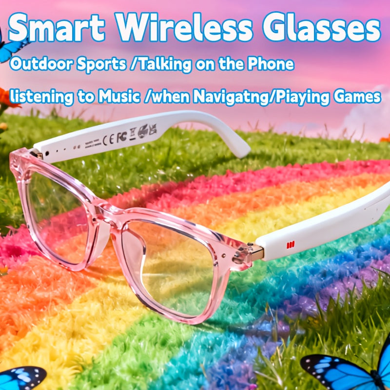 164-Language Smart Translation Glasses with Music Playback, Phone Calls and AI Voice Assistant, Unisex Audio Eyewear for Travel and Everyday Conversations