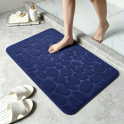 40x60cm Coral Velvet Bathroom Mat with PVC Backing, Machine-Washable Indoor Floor Rug in Seven Colors for Compatible Bathroom Entrances and Bedrooms
