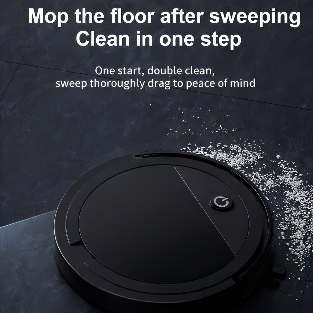 Robotic Vacuum with Listed 8kPa Suction and Smart Cleaning Modes, Black No-Remote Model for Everyday Household Floor Cleaning and Home Care Routines