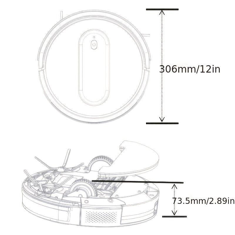 Robot Vacuum Cleaner in Black Max Option with Listed Smart Map Navigation, App and Alexa Voice Control, 2.99-Inch Slim Design and Automatic Recharging