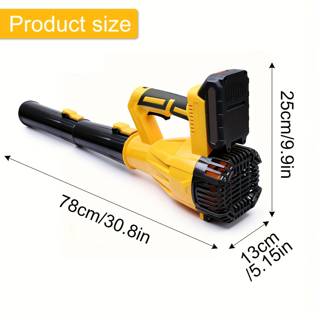 6-Speed Cordless Leaf Blower with Extension Tube and Non-Slip Grip, Listed One- or Two-Battery Y and R Configuration Options for Home Yard and Garden Leaf Cleanup