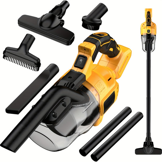 Tool-Only Cordless Vacuum Cleaner for Listed DW 20V Battery Compatibility, Handheld Design with HEPA Filtration and 46 CFM Reference, Battery Not Included