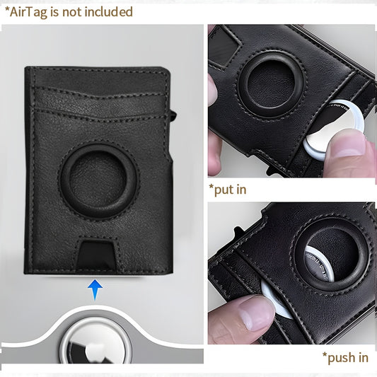 Slim Leather Bifold Wallet for Men with ID Window, Credit Card Slots and Bill Compartment, Minimalist Daily Carry in Brown, Carbon Black, Black or Coffee