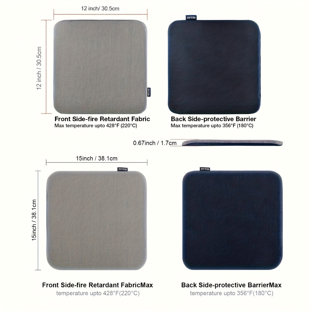 Heat Press Insulation Mat in Gray, Double-Sided Craft Pressing Pad with Four Size Options for Compatible Heat Transfer Projects and DIY Fabric Ironing