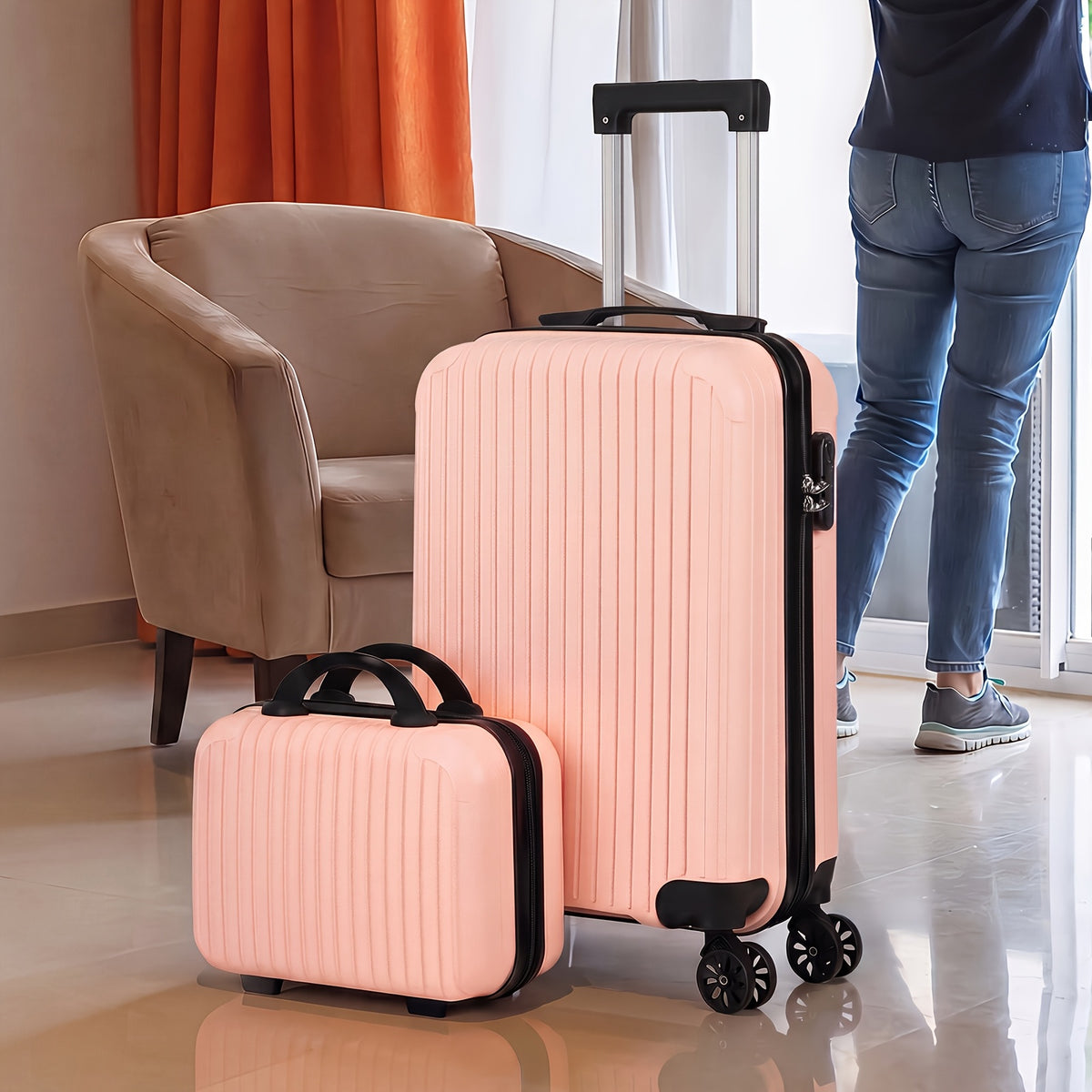 Two-Piece Travel Luggage with Hardside Spinner Suitcase References, Eight Variant Choices and Selected 20-Inch Case Plus Backpack Options for Trip Packing