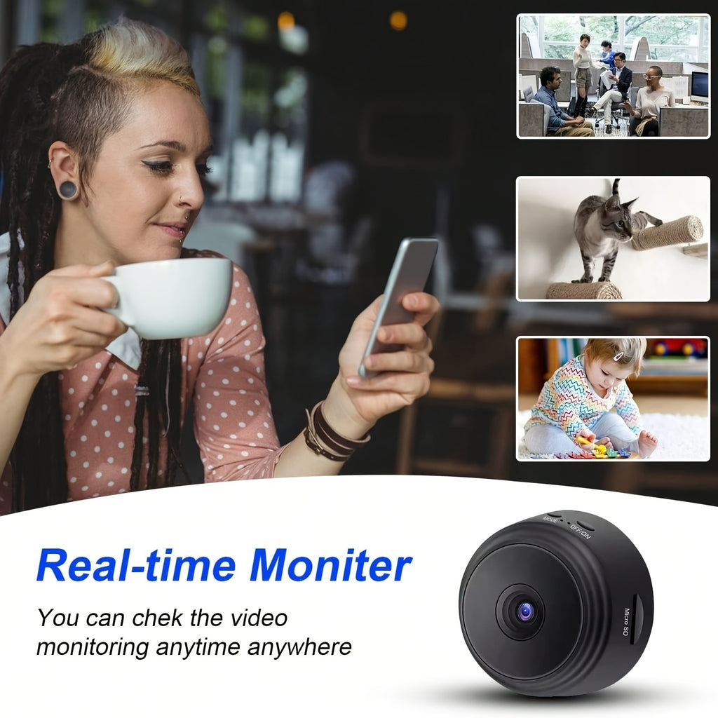 App-Controlled Mini Surveillance Camera Set, WiFi Cameras with Listed Motion Detection and Night Vision in 5- or 8-Piece Monitoring Packages