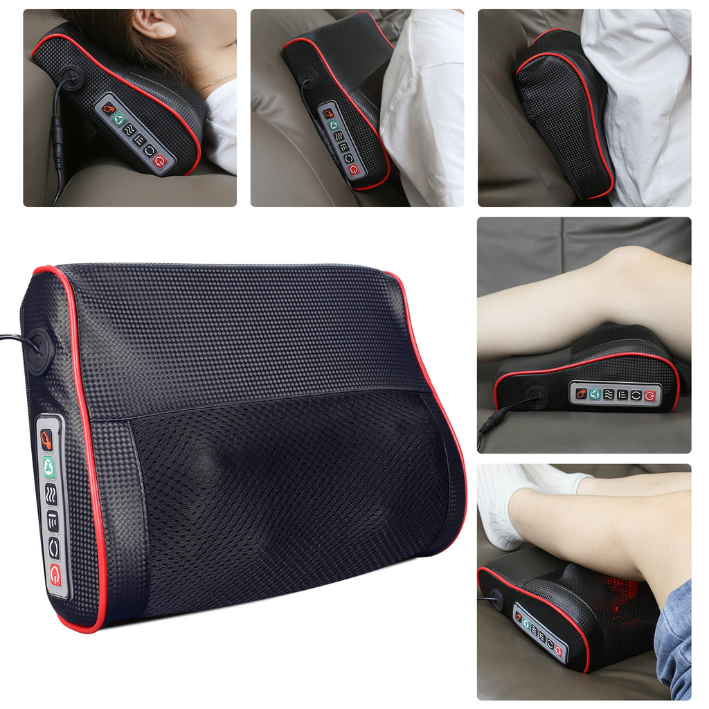 Kneading Neck and Shoulder Massager, Electric Personal-Care Device for Back and Foot Massage, Everyday Home Massage Gift for Men, Women and Parents
