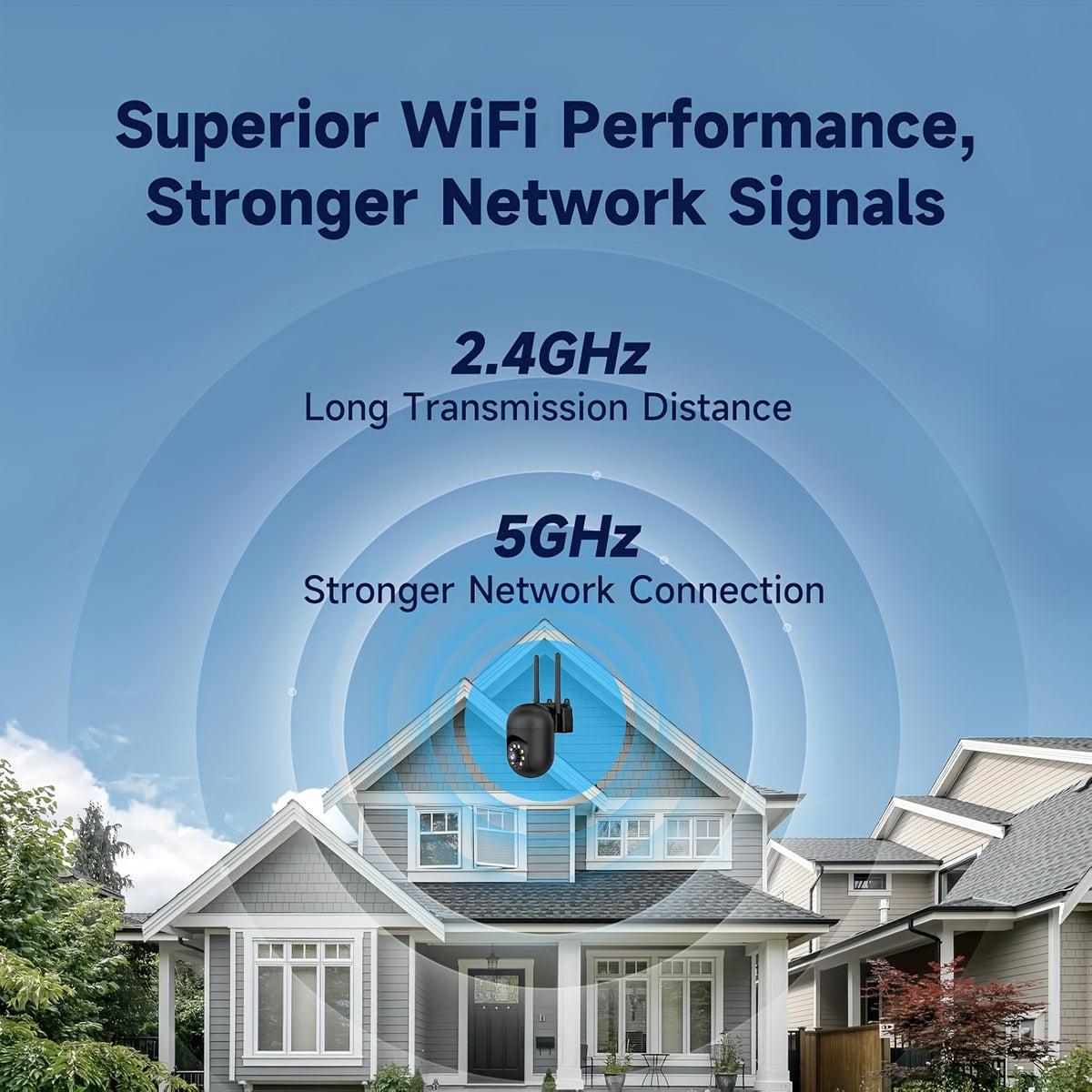 Wireless Security Camera 4 Pack, 3MP Indoor Cameras with Cloud Storage, AI Motion Detection, Two-Way Audio, Color Night Vision, 2.4G/5G WiFi, Home Surveillance System