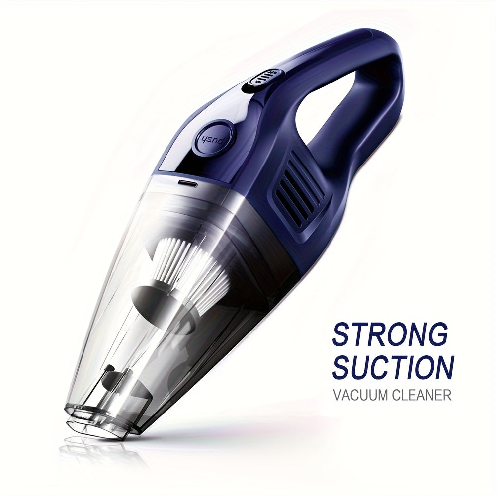 Handheld Vacuum Cleaner Cordless, USB Charging Mini Car Vacuum with Powerful Suction and Multi-Nozzle Kit, Portable Hand Vacuum for Car, Home, Office and Pet Hair Cleaning